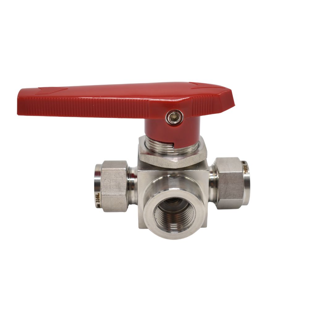 卡套三通内螺纹球阀