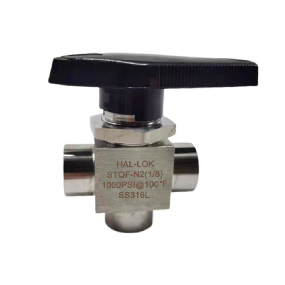 低压内螺纹三通球阀