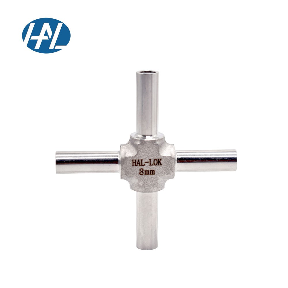 316不锈钢BA级自动焊接四通接头：工业管道系统的精密枢纽